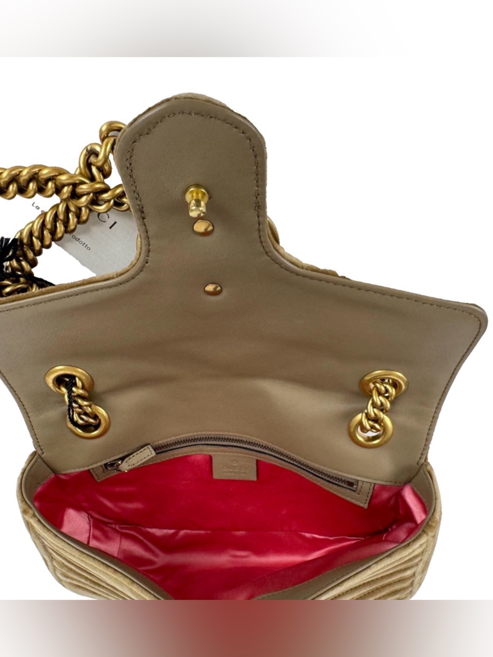 Gucci suede Marmont bag 😍 - Picture 11 of 12